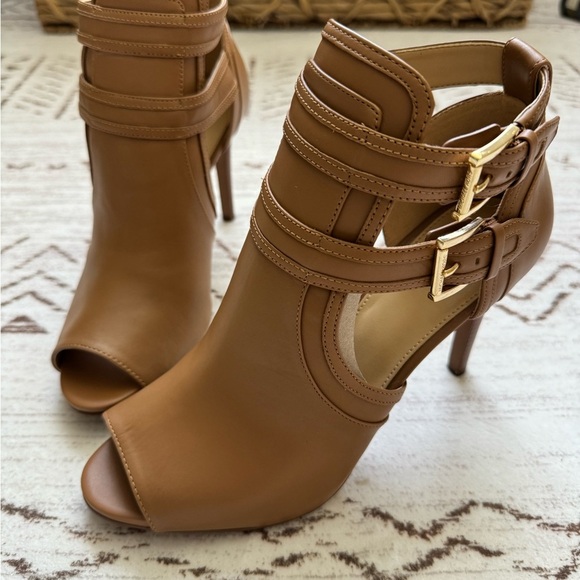 MICHAEL KORS Blaze Open-Toe Acorn Bootie ! BRAND NEW ! SOLD OUT ! - Picture 1 of 16